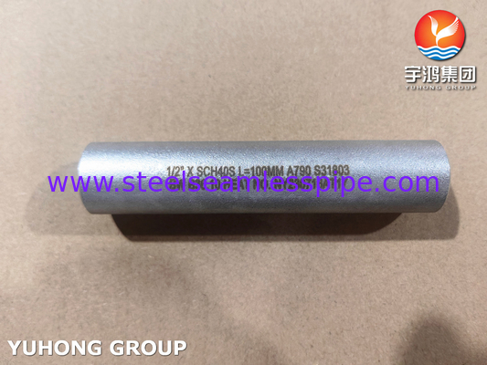 ASME B36.10 Rohr Nippel ASTM A790 UNS S31803 Nahtlose Duplex-Stahl Nippel