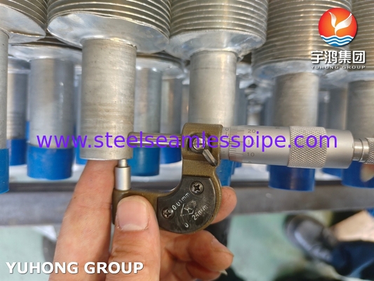 Extrudierte ASTM A269 TP304 Rohre aus Edelstahl mit Flossen für den Wärmetauscher