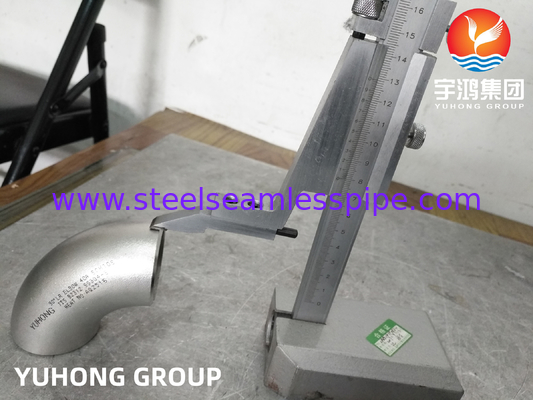 JIS B2312 SS304-S Edelstahl Butt Weld Fittings 45° 90° LR Ellbow