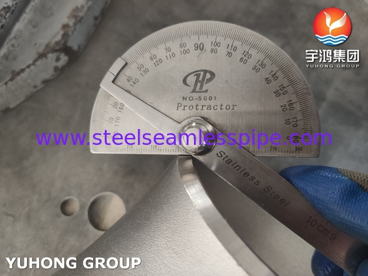 ASTM A403 WP304H Rohr aus Edelstahl mit 90° SR Ellbogen