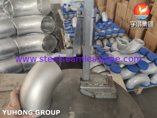 ASTM A403 WP304H Rohr aus Edelstahl mit 90° SR Ellbogen
