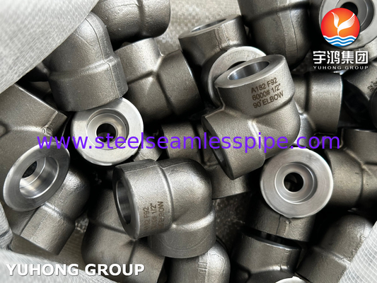 ASTM A182 F92 Legierstahl 90° Ellenbogen 6000# Schmiede Rohrverbindungen unter hohem Druck