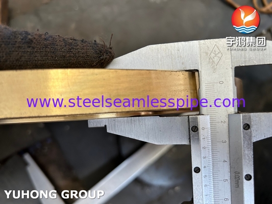 ASTM B171 C46400 Schiffsbrassrohrblatt für Wärmetauscher und Kessel