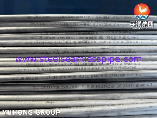 ASTM A269 TP316L Hohle, nahtlose Rohre aus Edelstahl