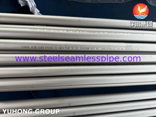 ASTM A269 TP316L Hohle, nahtlose Rohre aus Edelstahl