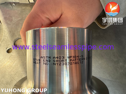 B16.9 Buttweld-Fittings ASTM A403 WP304 Edelstahl-Lap-Gelenkstiftenden