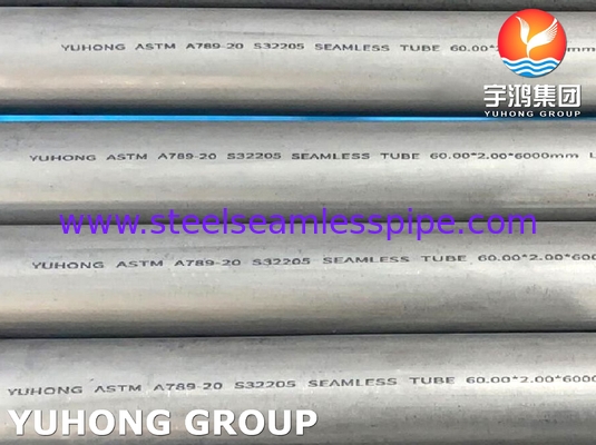 ASTM A789 UNS S32205 Nahtloser Rohr aus Duplexstahl für die chemische Industrie