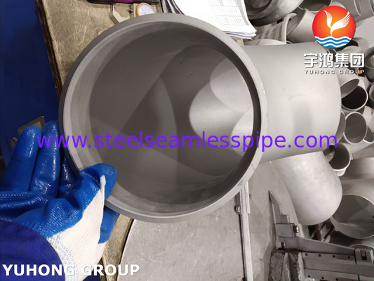 ASTM A815 UNS S32750 Super-Duplex-Rohrmaterial aus Edelstahl 90° LR Ellenbogen
