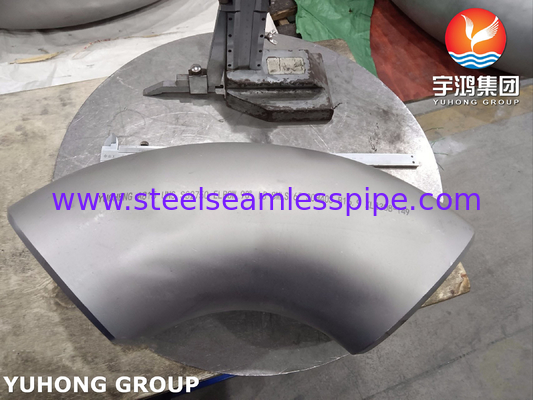 ASTM A815 UNS S32750 Super-Duplex-Rohrmaterial aus Edelstahl 90° LR Ellenbogen