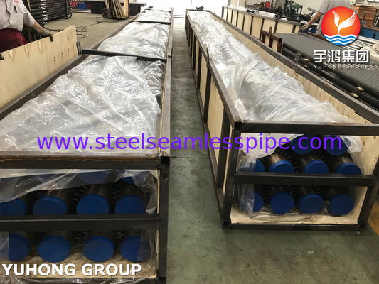 ASTM A213 T9 Stahllegierung mit gepolsterter Flossenröhre 13Cr-Stud-Strahlspirale
