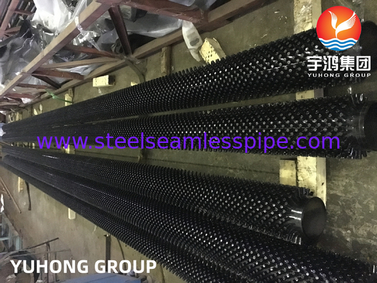 ASTM A213 T9 Stahllegierung mit gepolsterter Flossenröhre 13Cr-Stud-Strahlspirale