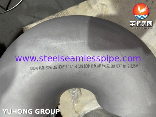 FITNINGS aus Edelstahl 180° RETURN BEND ASTM B366 INCONEL ALLOY FITNING N08810 800H