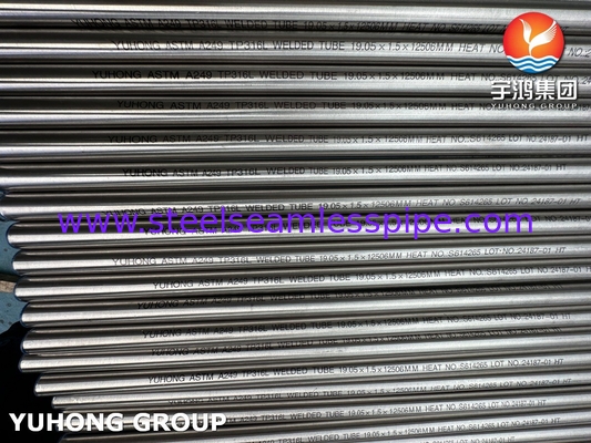 ASTM A249/ ASME SA249 TP316L Rohr für Wärmetauscher
