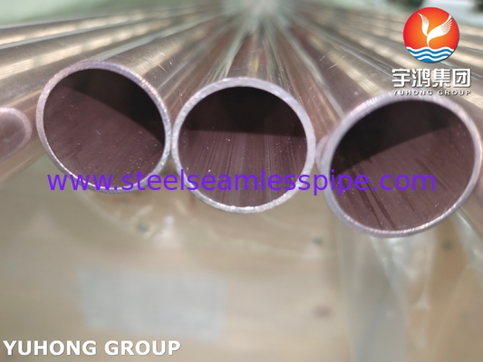 ASTM B111 C70600 Kupfernickel 90/10 nahtlose Rohre für Entsalzungssysteme