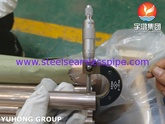 ASTM B111 C70600 Kupfernickel 90/10 nahtlose Rohre für Entsalzungssysteme