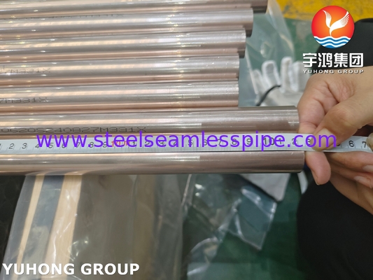 ASTM B111 C70600 Kupfernickel 90/10 nahtlose Rohre für Entsalzungssysteme
