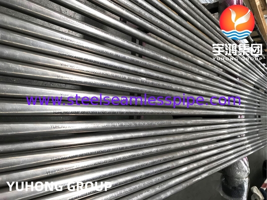 SB163 Monel 400 Nickel-Kupferlegierte Rohre UNS N04400 Destillationskolonnen