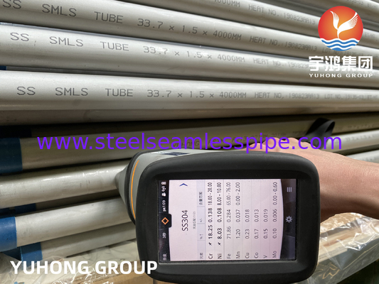 ASTM A213 TP304 304H 304L Rohr für den Wärmetauscher aus Edelstahl