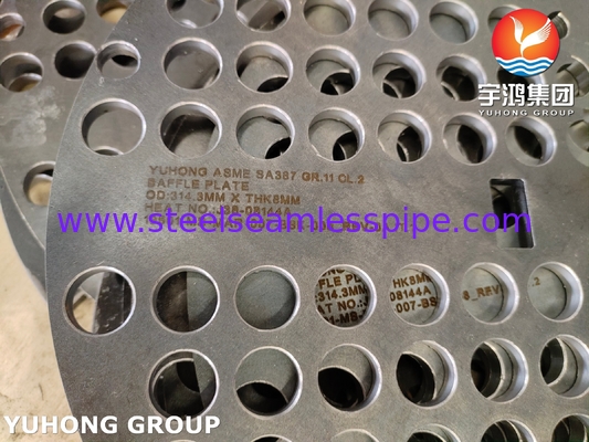 Wärmetauscher-Teile Druckbehälter BAFFLE PLATE SA387 GR.11 CL.2 A36