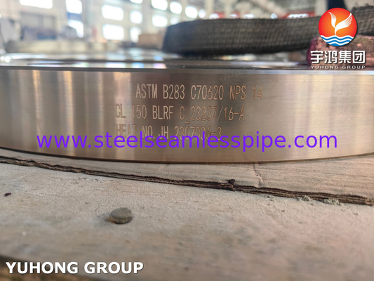 ASTM B283 UNS C70620 Kupfer-Nickel-Legierungsflansche geschmiedet Blindflansche BLRF