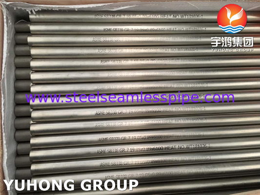 ASME SB338 / ASTM A338 GR.7 nahtlose Rohre aus Titanlegierung