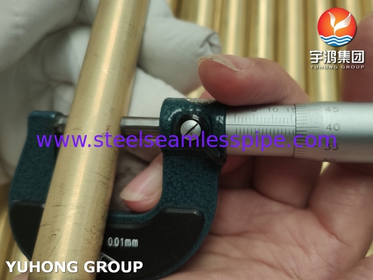 JIS H3300 C6872T / ASTM B111 C68700 Aluminium Messingrohr Wärmetauscherrohr
