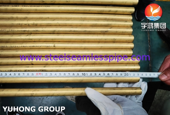 ASTM B111 C68700 Kupfernickelrohr für Kondensatoren und Wärmetauscher