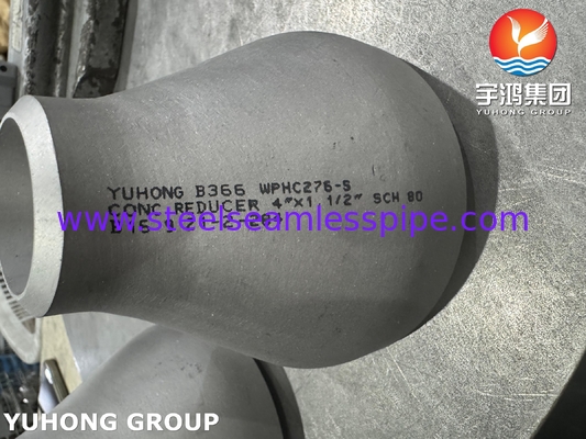 ASTM B366 WPHC276 N10276 Nahtloses Stahllegierungsfittings Konzentrischer Reduzierer B16.9