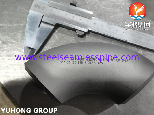 ASTM A815 S32750 Duplex-Edelstahl-Fitting Ellenbogen 90 Grad Längen Radius Buttweld B16.9
