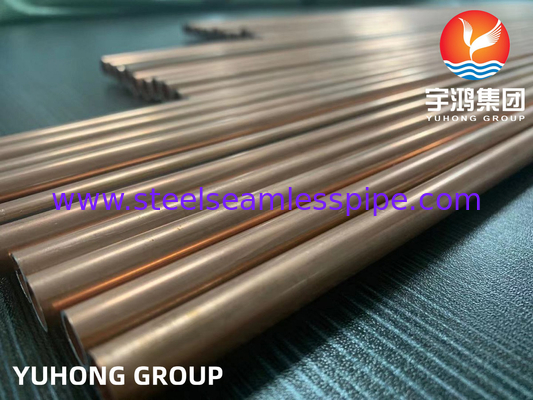 10 * 0,7MM Kupferbeschichtete Bundy Tube, Kupferbrazed Double-Wall Low-Carbon Steel Tube für Autoteile
