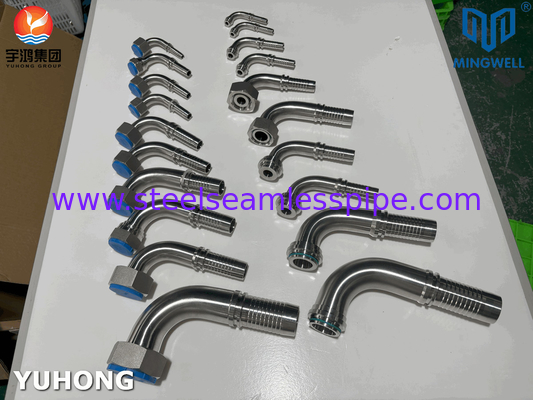 316L Hydraulischer Rohr aus Edelstahl mit 90°-Emboss