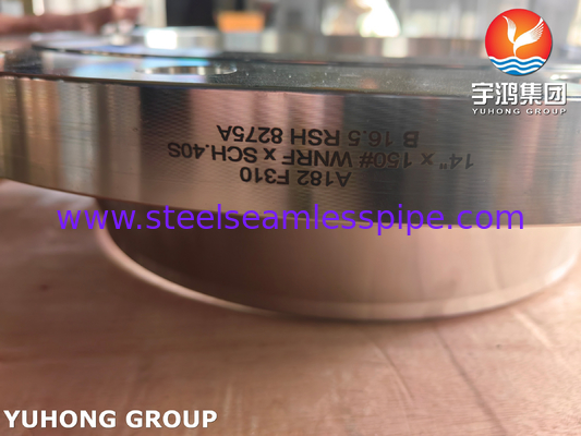 ASTM A182 F310 WNRF-Flanke aus Edelstahl ASME B16.5 geschmiedete Stahlflanke