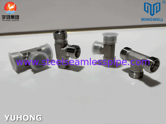 Edelstahl Adapter Tees NPT G PT SS316L Hydraulisches Formen
