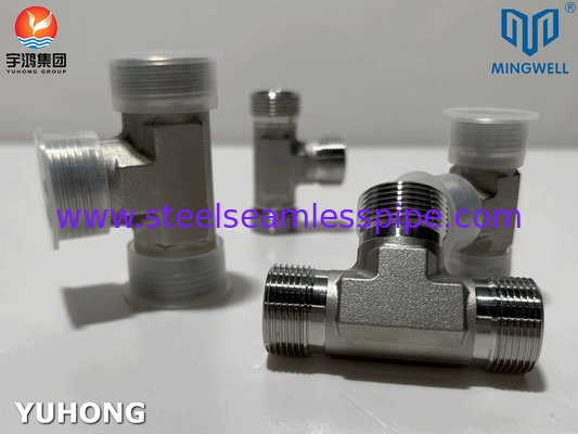 Edelstahl Adapter Tees NPT G PT SS316L Hydraulisches Formen