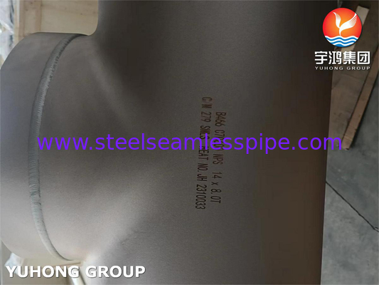 ASTM B466 C70600 Kupfer-Nickel-Legierung Rohrbelag, Buttweld CuNi 90/10 Equal Tee