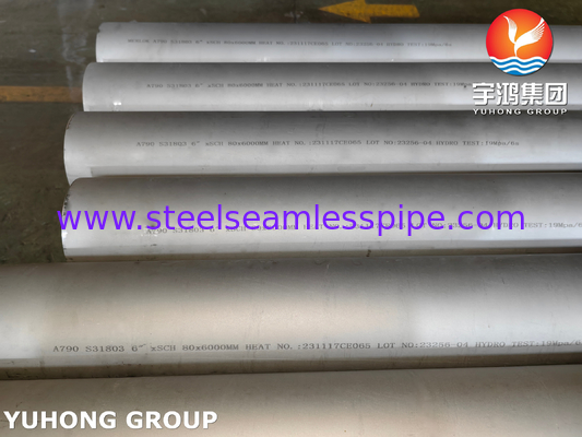 ASTM A790 UNS S31803 Nahtloses Duplex-Stahlrohr, eingelegt, gegrillt