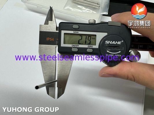 Edelstahl Sticknadelrohr mit scharfer Spitze für die Bekleidungsindustrie, 2,2 mm * 62 mm