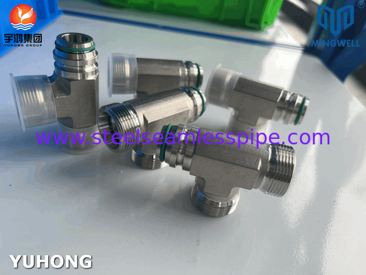 Edelstahl Adapter Tees NPT G PT SS316L Hydraulisches Formen