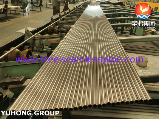 Seamless Tube aus Kupferlegierung ASTM B111 C70600,C44300,C71500 Meereswassergeräte An- und Offshore-Anwendung