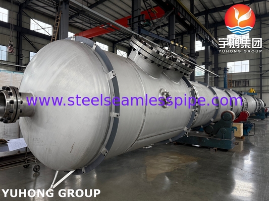 ASTM A312 TP316L nahtlose Rohre mit ASTM A516 Gr 70 Kohlenstoffstahlschalen für den Wärmetauscher