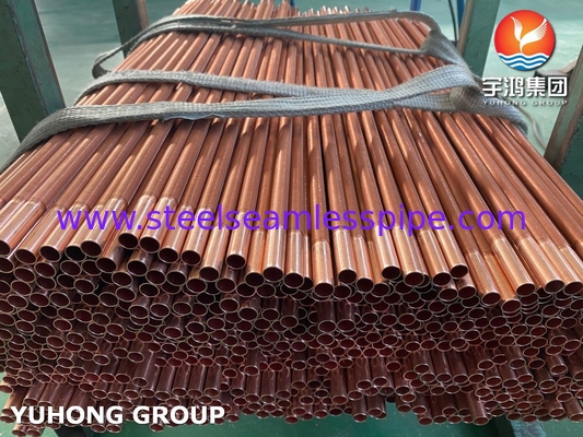 ASME SB111 C12200 Seamless Tube aus Kupfer und Stahl