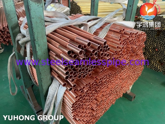 ASME SB111 C12200 Seamless Tube aus Kupfer und Stahl