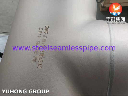 ASTM B466 C70600 Kupfer-Nickel-Legierung Fitting gleich Tee B16.9