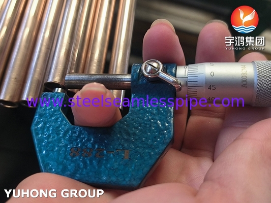 ASTM B111 C70600 Nahtlose Rohre 90 10 Cu-Ni-Legierung