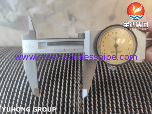 ASME SA312 TP347 Edelstahl-HFW-Ziegelröhre mit Edelstahl-Finnenstreifen für Ökonomizer