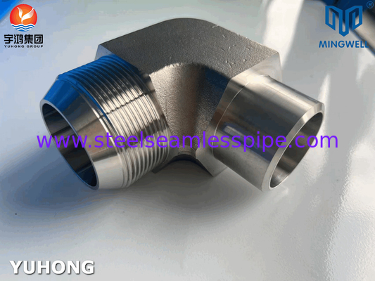 316L Hydraulischer Edelstahl-Einbau 90° Ellenbogen