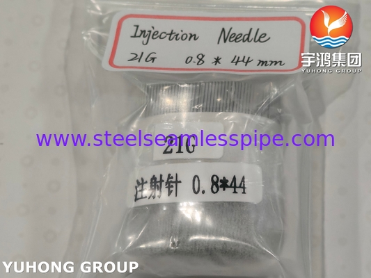 21G Lancet Point Injection Needle Medizinische Qualität Edelstahl Nadelrohr ISO9626 SUS304