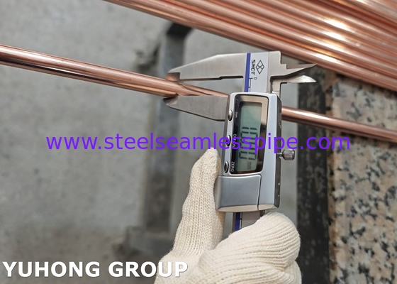 10 * 0,7MM Kupferbeschichtete Bundy Tube, Kupferbrazed Double-Wall Low-Carbon Steel Tube für Autoteile