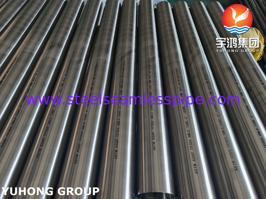 ASTM A269 TP304 Edelstahlseamless Tube Tubing Helle gegrillte Oberfläche