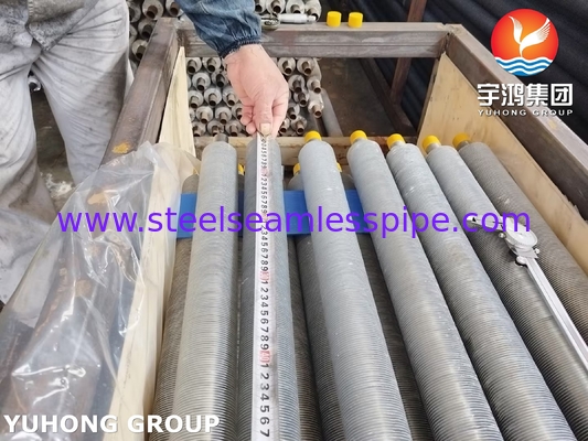 Edelstahl-Finnenrohr ASTM A249 TP304L L-Typ mit Aluminiumstreifen für Luftkühler